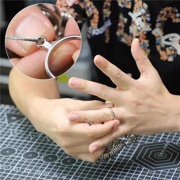 Ring Sizer Measuring Tool Metal Ring Mandrel Ring Measurer and Ring Sizer Women - Picture 4 of 7